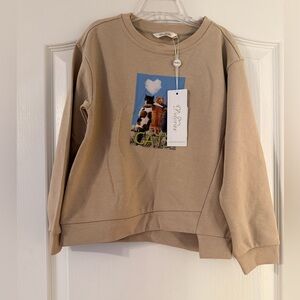 Nwt New  Sweater  with Cat Graphic